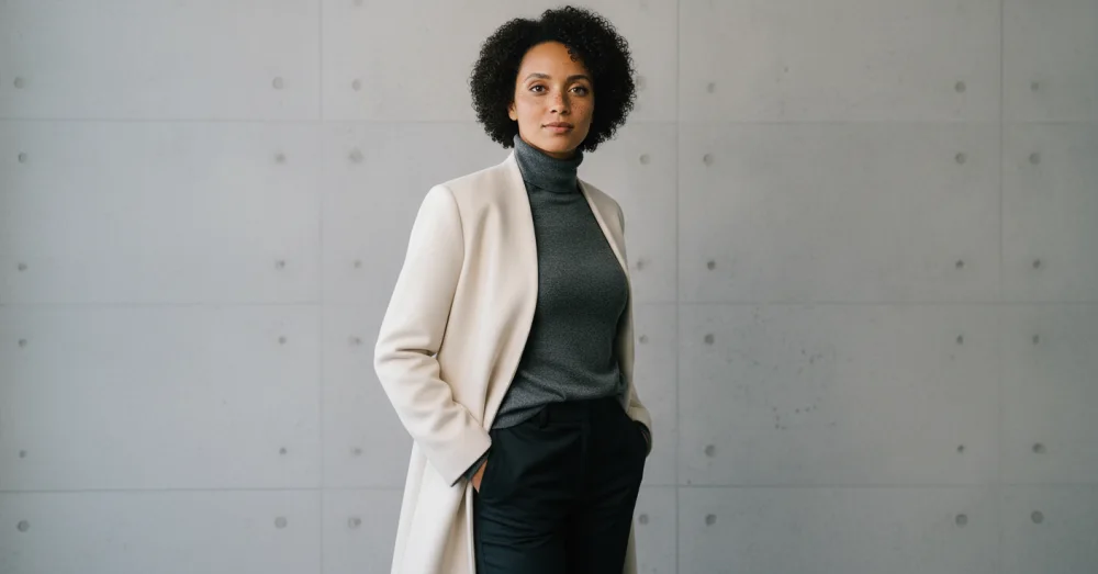 Mara · synthetic adult — fashion lookbook, same person